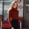 Vero Moda  Fall 100% Wool Slim Fit Knitted Base turtleneck Knitted Sweater women | 318324522