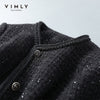 Vimly Winter Short Blazer Elegant Tweed Jacket Women Clothing Set High Waist A-line Mini Skirt Retro Female Two Piece Set V0399