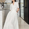 Vintage 2 Piece Set Dress Female Office Lady 2022 Summer French Cute Midi Dress Women Korean Style High Street Sundress Elegant