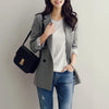 Vintage Bouble Breasted Plaid Women Blazer Pockets Jackets Female Retro Suits Coat Feminino Blazers Outerwear