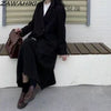 Vintage Brown Suit Coats Midi Skirt women Sets 90s Retro Blazer Turndown Collar Button-up Jackets Women Autumn Pleated Dress