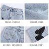 Vintage Butterfly Jeans Women 2022 Autumn Loose Plus Size High Waist Straight Casual Harajuku Y2k Pants Jeans