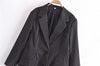 Vintage Casual 2022 Autumn Woman Out Wear Slim Striped Loose Blazer Suit Coat Office Ladies Chic Top