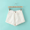Vintage Denim Shorts Women High-Waist Rolled Hem Denim Shorts Girls Sexy Cuff Jeans Shorts Plus Size Girls' Street Wear C3627