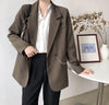 Double Breasted Office Ladies Long Sleeve Loose Suit Coat Jacket Women Blazers Female Autumn and Winter Coat New 2022