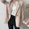Double Breasted Office Ladies Long Sleeve Loose Suit Coat Jacket Women Blazers Female Autumn and Winter Coat New 2022