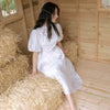 Vintage Elegant Dress Women Sweet Frence Designer Midi Revolve Dress Female Casual Puff Sleeve Solid Party Dress Summer 2022