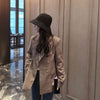 Vintage England Style Womens Casual 2Pcs Plaid Skirt Suits Double Breasted Notched Collar Blazer Short Ruffles Skirts Streetwear