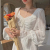 Vintage Fairy Dress Women Elegant Designer Chiffon Dress Long Sleeve French Party Midi Dress Casual Women's Clothing Spring 2022