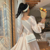 Vintage Fairy Dress Women Elegant Designer Chiffon Dress Long Sleeve French Party Midi Dress Casual Women's Clothing Spring 2022