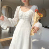 Vintage Fairy Dress Women Elegant Designer Chiffon Dress Long Sleeve French Party Midi Dress Casual Women's Clothing Spring 2022
