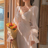 Vintage Fairy Dress Women Elegant Designer Chiffon Dress Long Sleeve French Party Midi Dress Casual Women's Clothing Spring 2022