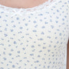 Vintage Floral Lace Cotton Sets Women Summer Sweet Cute Bow Camis Top And  Elastic Waist Sweatshorts  Casual Retro Two Piece Set