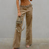 Vintage Grunge Punk Denim Jeans with Belt Mall Gothic Streetwear Jogger Trousers Dark Academia Cargo Pants Cuteandpsycho