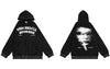 Vintage Hoodie Jacket Streetwear Y2K Grunge Hip Hop Letter Print Zip Punk Gothic Fleece Hooded Sweatshirt Coat Harajuku Loose