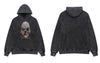 Vintage Hoodie Streetwear Grunge Hip Hop Joker Devil Print Pullover Sweatshirt Harajuku Punk Gothic Loose Washed Hooded