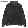 Vintage Hoodie Streetwear Grunge Hip Hop Joker Devil Print Pullover Sweatshirt Harajuku Punk Gothic Loose Washed Hooded