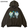 Vintage Hoodie Streetwear Grunge Men Hip Hop Print Punk Gothic Hooded Sweatshirt Harajuku Casual Loose Pullover Couples