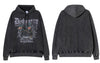 Vintage Hoodie Streetwear Hip Hop Doberman Graphic Print Washed Hooded Sweatshirt Harajuku Casual Punk Gothic Pullover