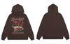 Vintage Hoodie Sweatshirt Streetwear Hip Hop Retro Car Print Distressed Wash Pullover Hooded 2023 Harajuku Casual Loose Hoodies