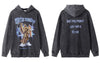 Vintage Hoodie Sweatshirt Y2K Grunge Hip Hop Retro Graphic Print Heavy Hooded Streetwear Harajuku Punk Gothic Pullover