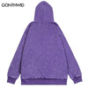 Vintage Hoodie Sweatshirt Y2K Grunge Streetwear Hip Hop Graphic Print Punk Gothic Fleece Hooded Harajuku Loose Pullover
