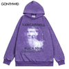 Vintage Hoodie Sweatshirt Y2K Grunge Streetwear Hip Hop Graphic Print Punk Gothic Fleece Hooded Harajuku Loose Pullover