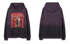 Vintage Hoodie Sweatshirt Y2K Grunge Streetwear Mens Doberman Print Tie Dye Gradient Hooded Harajuku Casual Punk Gothic Pullover