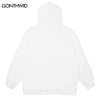 Vintage Hoodie Sweatshirt Y2K Streetwear Hip Hop Graphic Letter Print Washed Hooded Harajuku Punk Gothic Loose Pullover
