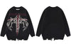 Vintage Knitted Sweater Grunge Y2K Streetwear Hip Hop Hole Punk Gothic Pullover Jumpers Sweaters Unisex Harajuku Sweater