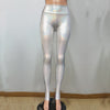 Vintage Leggings Clothing Women Holographic Green Mermaid Scale High Waist Leggings Rave Festival Clothes Outfits