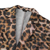 Vintage Leopard Printed Long Sleeve Suit Blazer Veste VONDA Women 2022 Winter Casual Lapel Collar Button Up Coat Female Overcoat