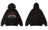 Vintage Men Hoodie Sweatshirt Y2K Streetwear Hip Hop Letter Print  Hooded Jacket Harajuku Punk Gothic Cotton Loose Coat Grunge