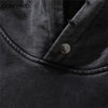 Vintage Mens Hoodie Sweatshirt Y2K Grunge Streetwear 2023 Hip Hop Harajuku Wash Hooded Pullover Heavy Cotton High Street