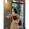 Vintage Midi Dress Women Casual V-neck Long Sleeve Party Retro Dress Female French Evening One-piece Dress Korean 2022 Autumn