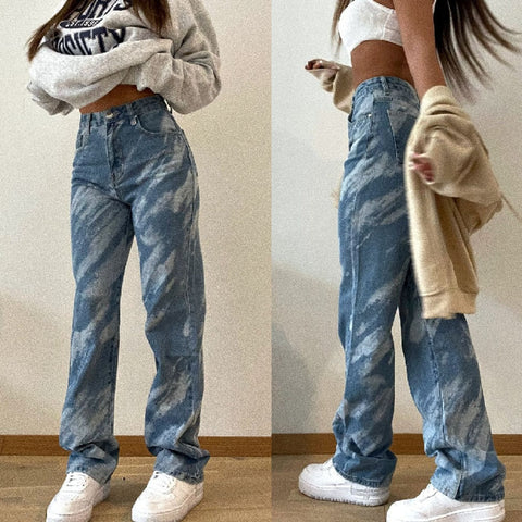 Vintage Mom Jeans Women Loose Large Size High Waist Straight Vaqueros Harajuku Y2k Pants Plus Size femme calça jeans feminina