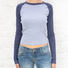 Vintage Ribbed Shirts Women Long Sleeve Skinny T Shirt Autumn Patchwork O Neck Slim Blouses Casual Retro Streetwear Tops