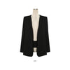 Vintage Shawl Collar Split Sleeve Cloak Blazer Cape Party Club Women's Autumn Spring Solid Color OL Suit Jacket Coat Black