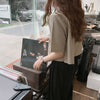 Vintage Short Sleeve Blazers Women Solid Simple Office Lady Summer Crop Tops Loose Chic Ins Korean Style All-match Temperament