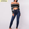 Vintage Skinny double-breasted High Waist Pencil Jeans Women Slim Fit Stretch Denim Pants Full Length Denim Tight Trousers 88