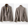 Vintage Skirt Suits Women Slim Plaid Blazer Top Sexy Pleated Mini Skirt 2 Piece Set Casual Formal Work Office Ladies Wear Outfit