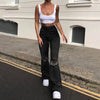 Vintage Streetwear Y2k Pink Stretchy Skinny High Waist Flare Jeans Party Club Sexy Melody Holes Ripped Bell Bottoms Denim Pant