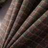 Vintage Striped Plaid Double-breasted Long-sleeve Woolen Wool Coats For Women's Clothing Spring Autumn Blazers Jackets jp368