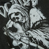 Vintage Sweatshirt Streetwear Grunge Hip Hop Skull Skeleton Print Punk Gothic Cotton Washed Hoodie Men Harajuku Pullover