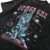 Vintage T-Shirt Streetwear Hip Hop Funny Space Cat Planet Print Punk Goth Tshirt Harajuku Casual Cotton Loose Tee Shirts
