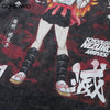 Vintage T-Shirt Streetwear Hip Hop Japanese Anime School Girl Print Washed Long Sleeve Tshirt Harajuku Casual Punk Gothic Shirts