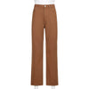 Vintage Y2K Baggy Brown Jeans Women Streetwear Loose High Waist Trousers Harajuku Cotton Denim Sweatpants