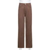 Vintage Y2K Baggy Brown Jeans Women Streetwear Loose High Waist Trousers Harajuku Cotton Denim Sweatpants