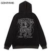 Vintage Zip Up Hoodie Sweatshirt Jacket Y2K Grunge Hip Hop Letter Print Punk Gothic Washed Hooded Coat Streetwear Harajuku Tops