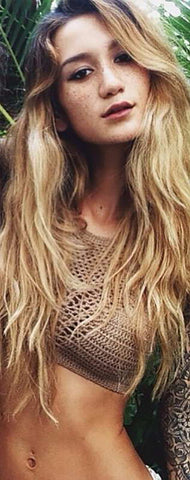 Vintage crochet crop top beachwear sexy hot hollow out lace bralette knitting handmade camisetas y tops fitness cropped renda